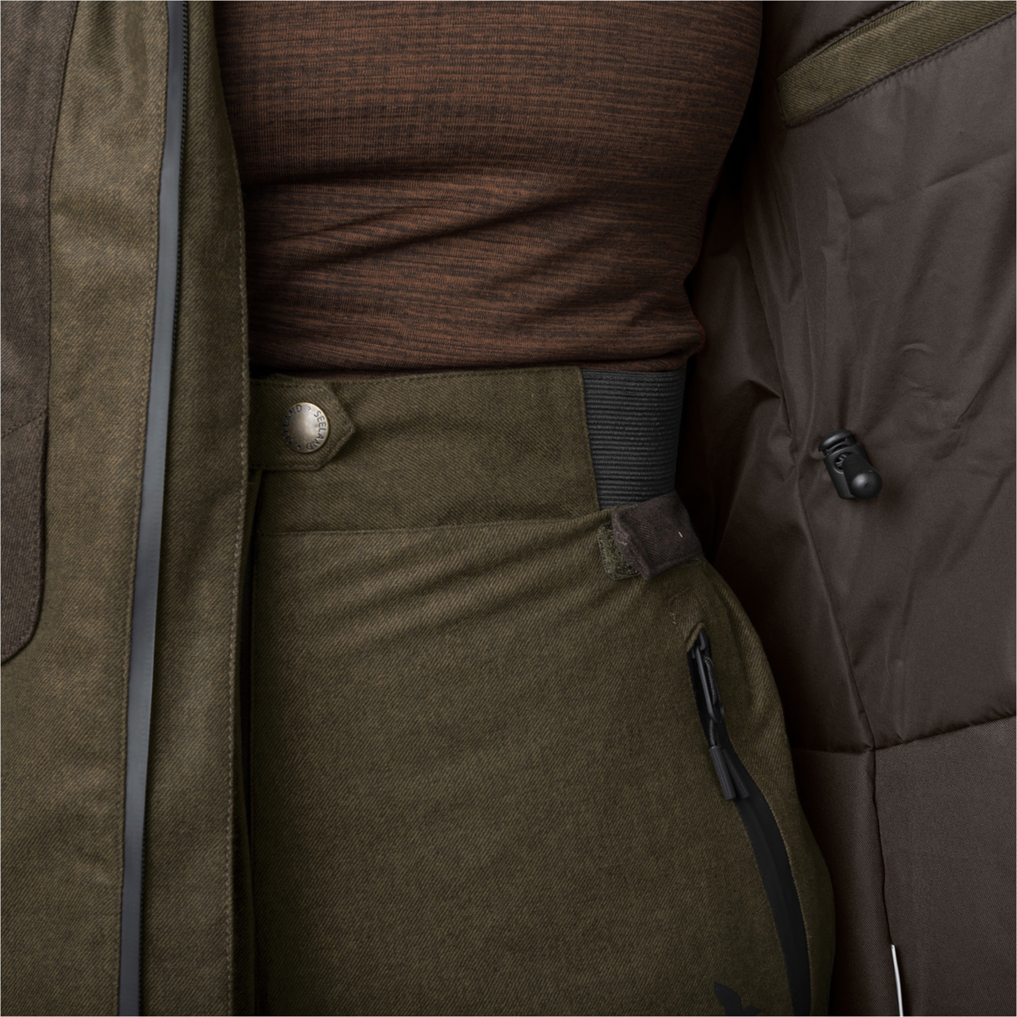Seeland Womens Avail Aya Insulated Jacket 10022064 - Pine Green / Demitasse Brown